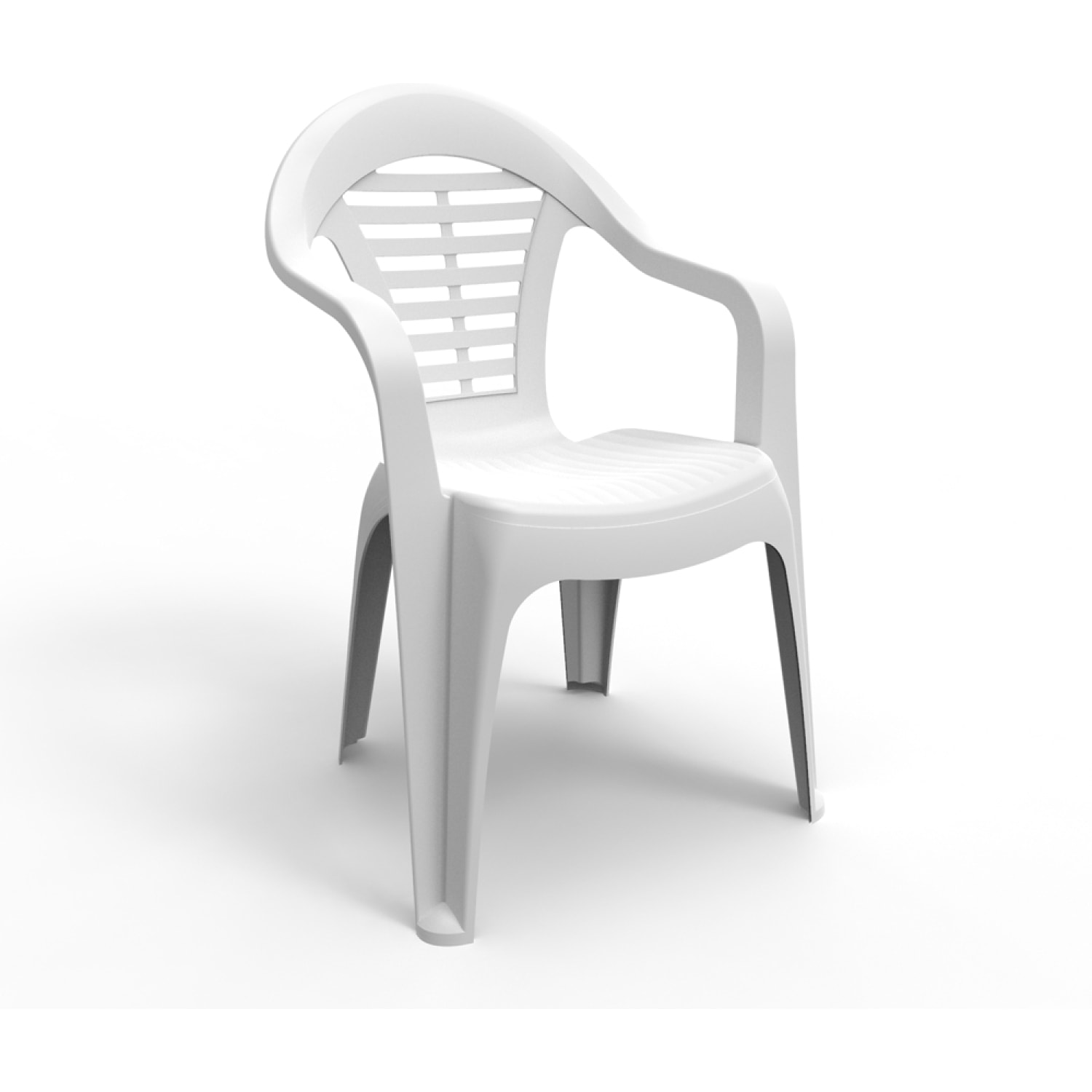 Table extensible 170x90x73cm blanche + 4 chaises SAY