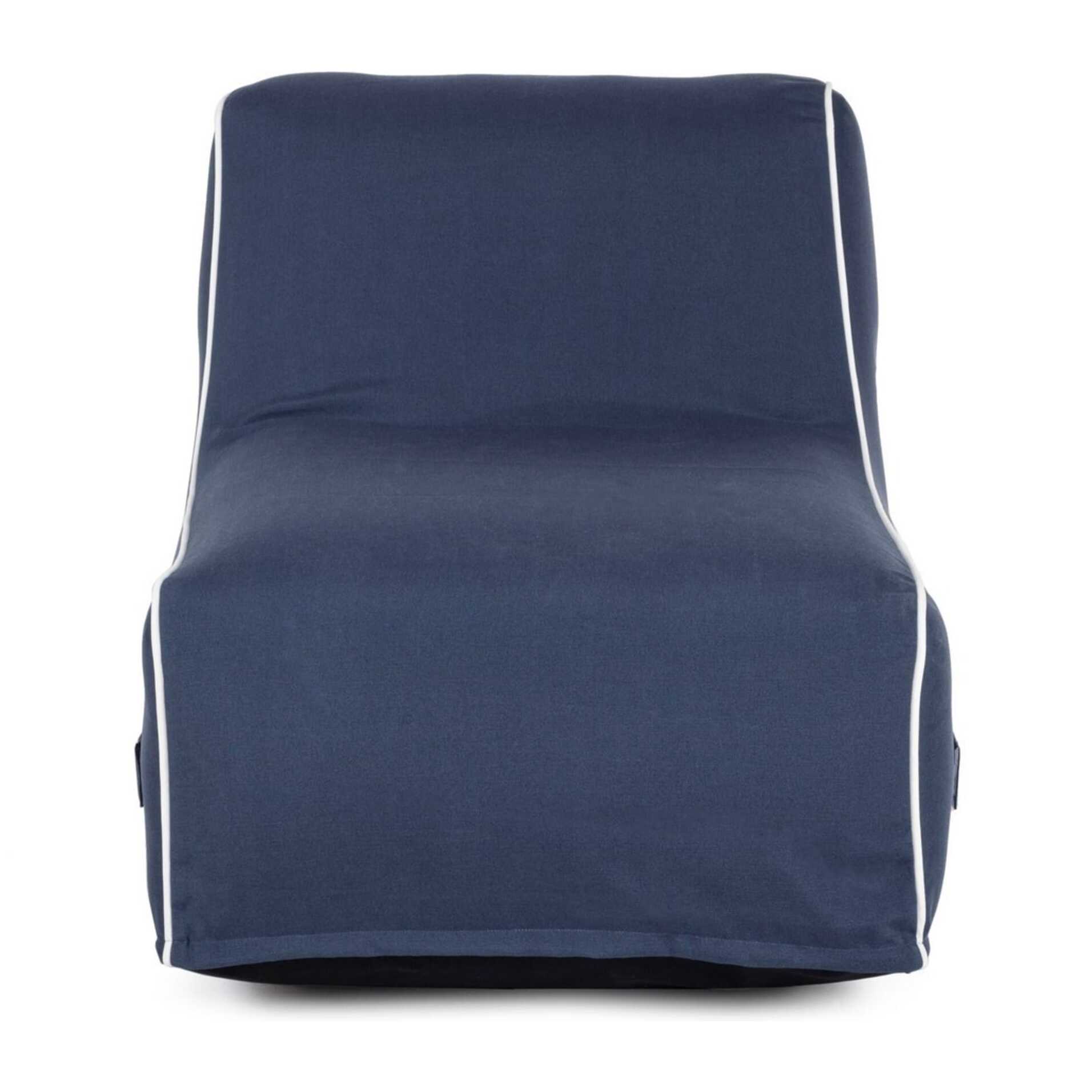Chaise longue gonfiabile ALAIOR in tessuto blu