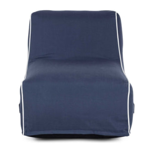 Chaise longue gonfiabile ALAIOR in tessuto blu