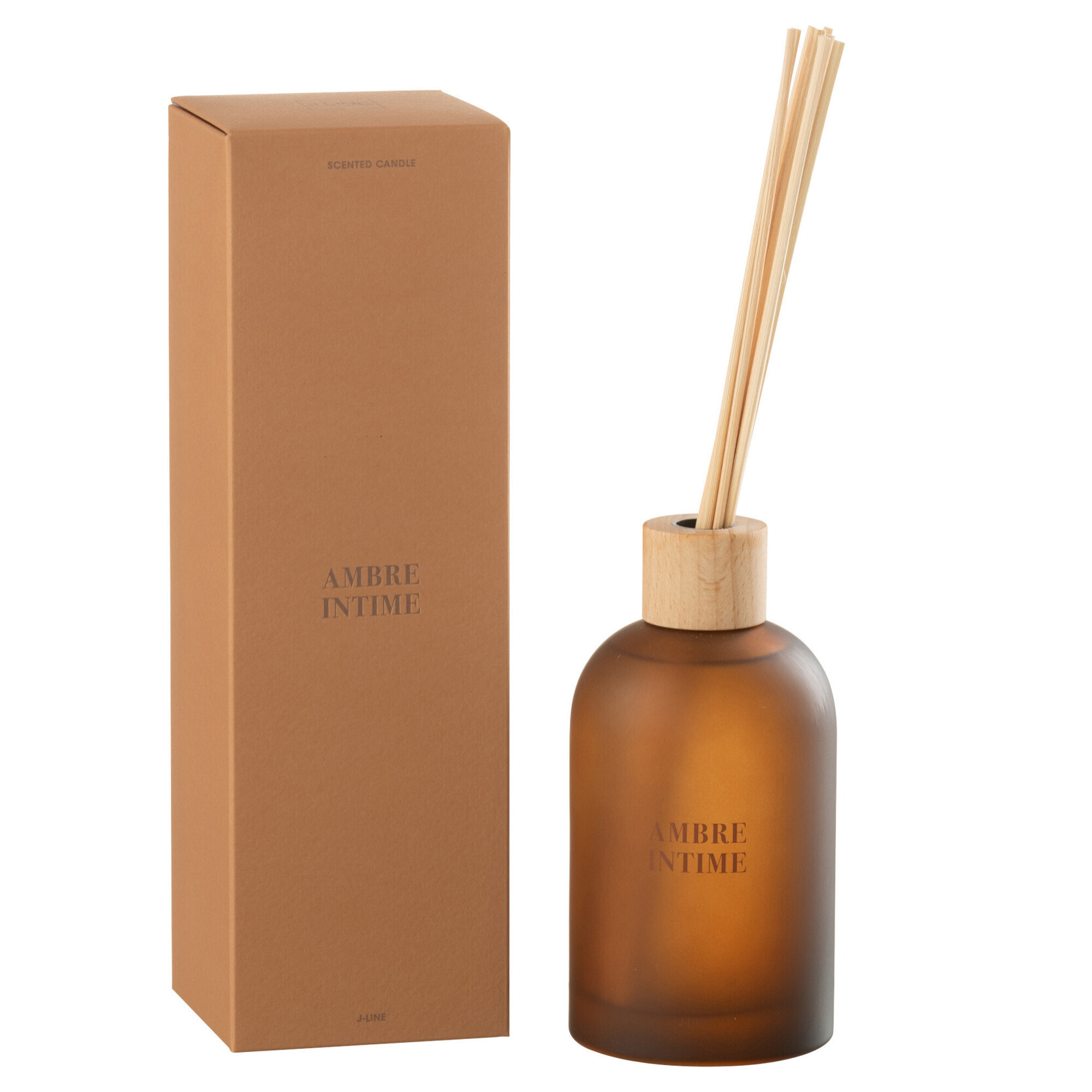J-Line Bâtonnets parfumés  Accords Essentiels - Ambre Intime - ocre - 250ml