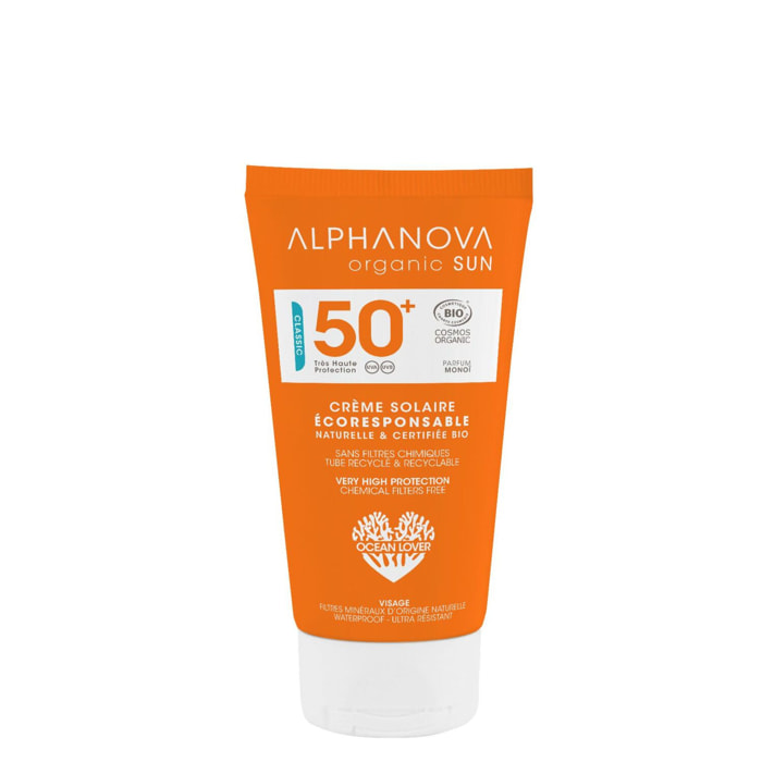 Organic Sun - Crème Solaire Bio SPF50+ Très Haute Protection  50 ml