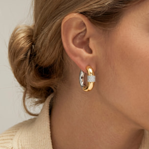 Pendientes Krayn acabado oro amarillo 18k