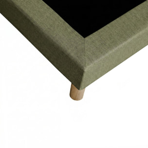 Ensemble matelas ressorts PULSAR, mémoire de forme, H27 cm, sommier vert