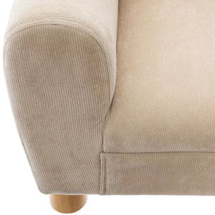 Fauteuil enfant ours beige