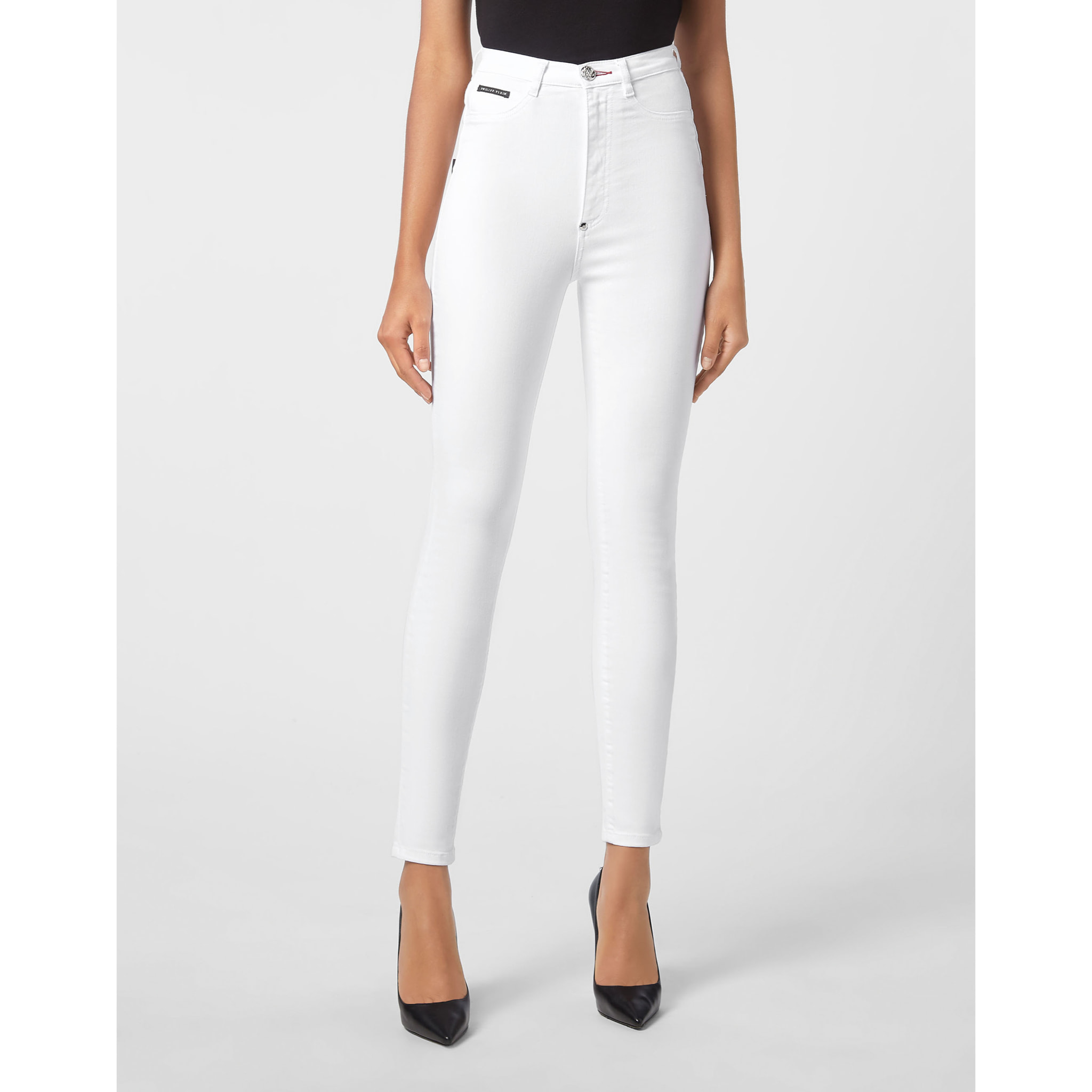 PHILIPP PLEIN Jegging de cintura alta