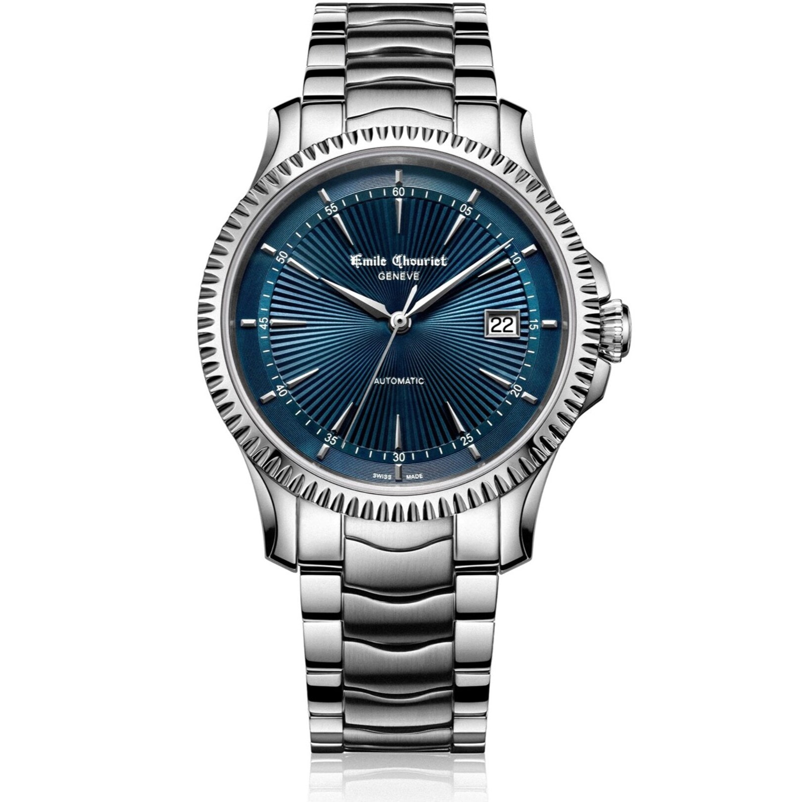 Reloj Emile Chouriet 08.1155.G.6.6.98.6 Hombre Analogico Automatico con Correa de Acero inoxidable