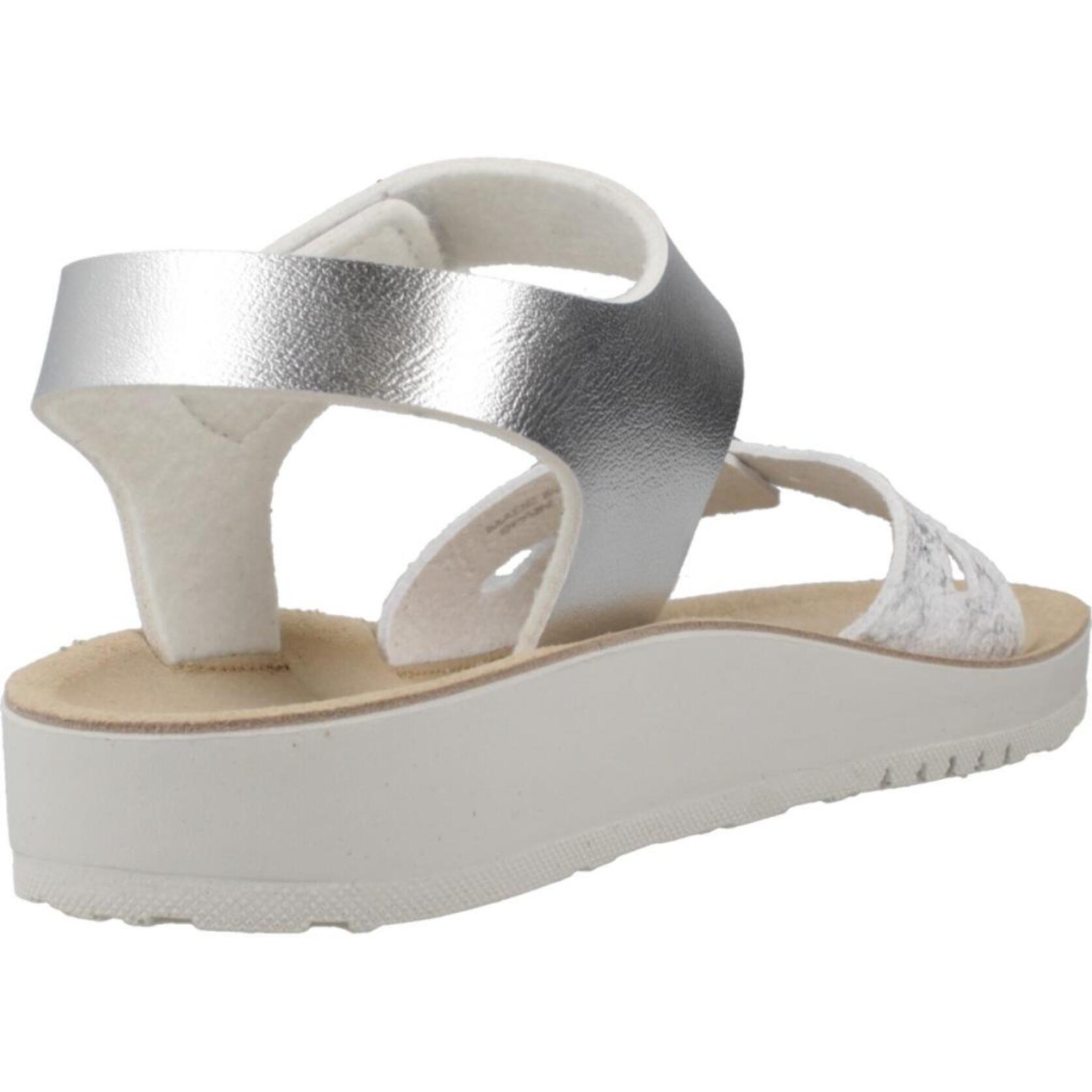 Sandalias Niña de la marca GEOX  modelo J SANDAL COSTAREI GI PLATA