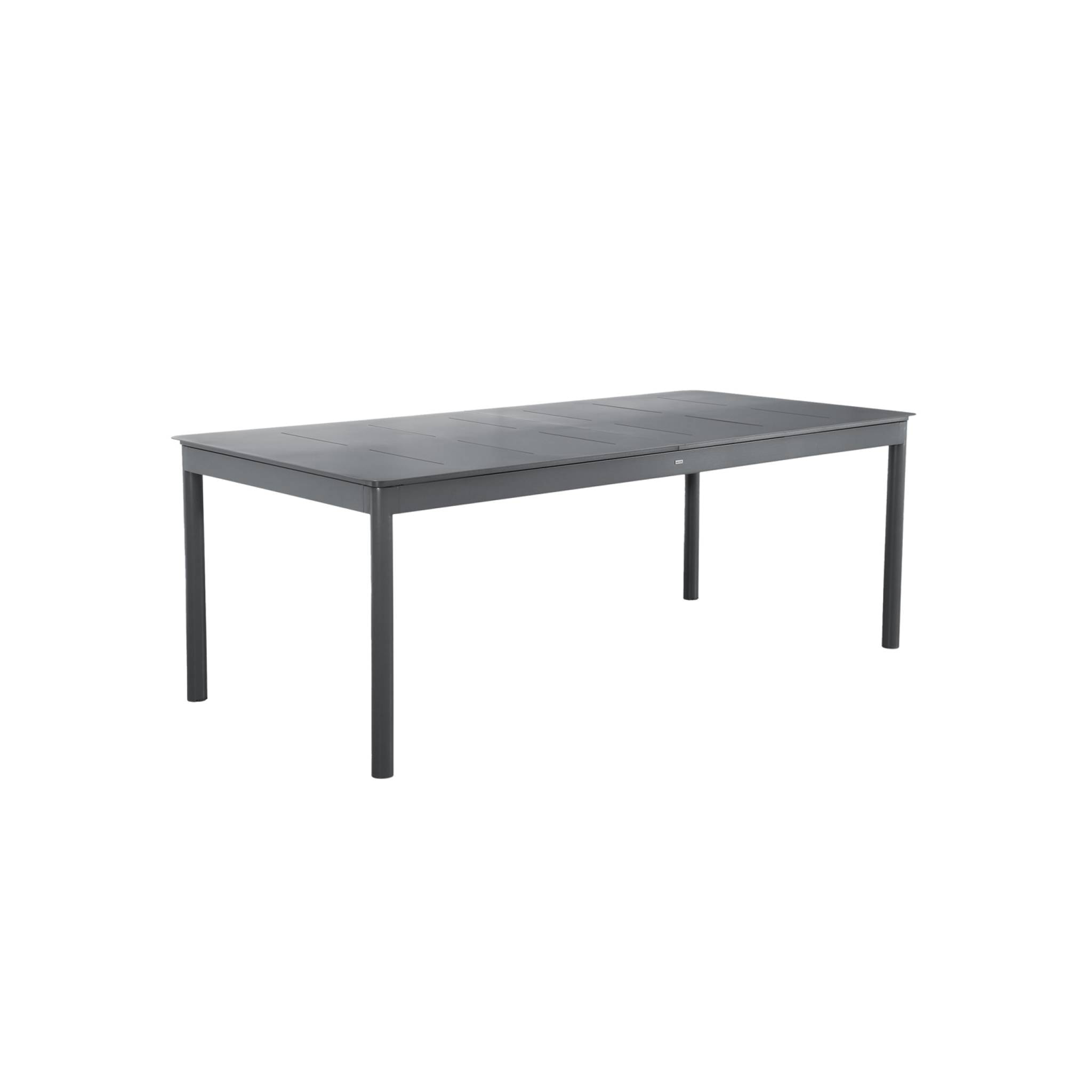 Table de jardin CHARLESTON extensible aluminium anthracite. 8 places. 210/300 x 100 x 75.5 cm