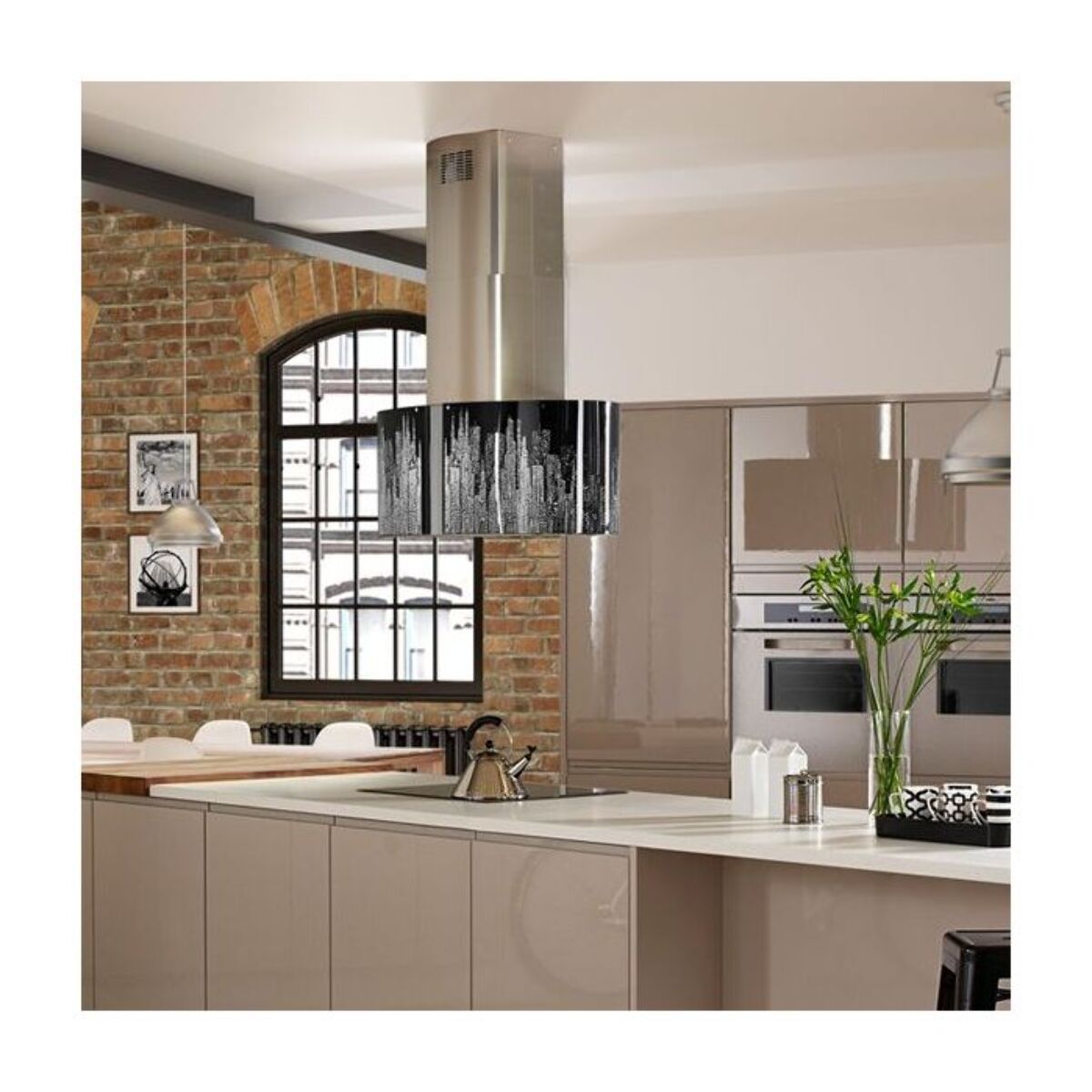 Hotte décorative îlot FALMEC MANHAT2281-CORMIRA2282