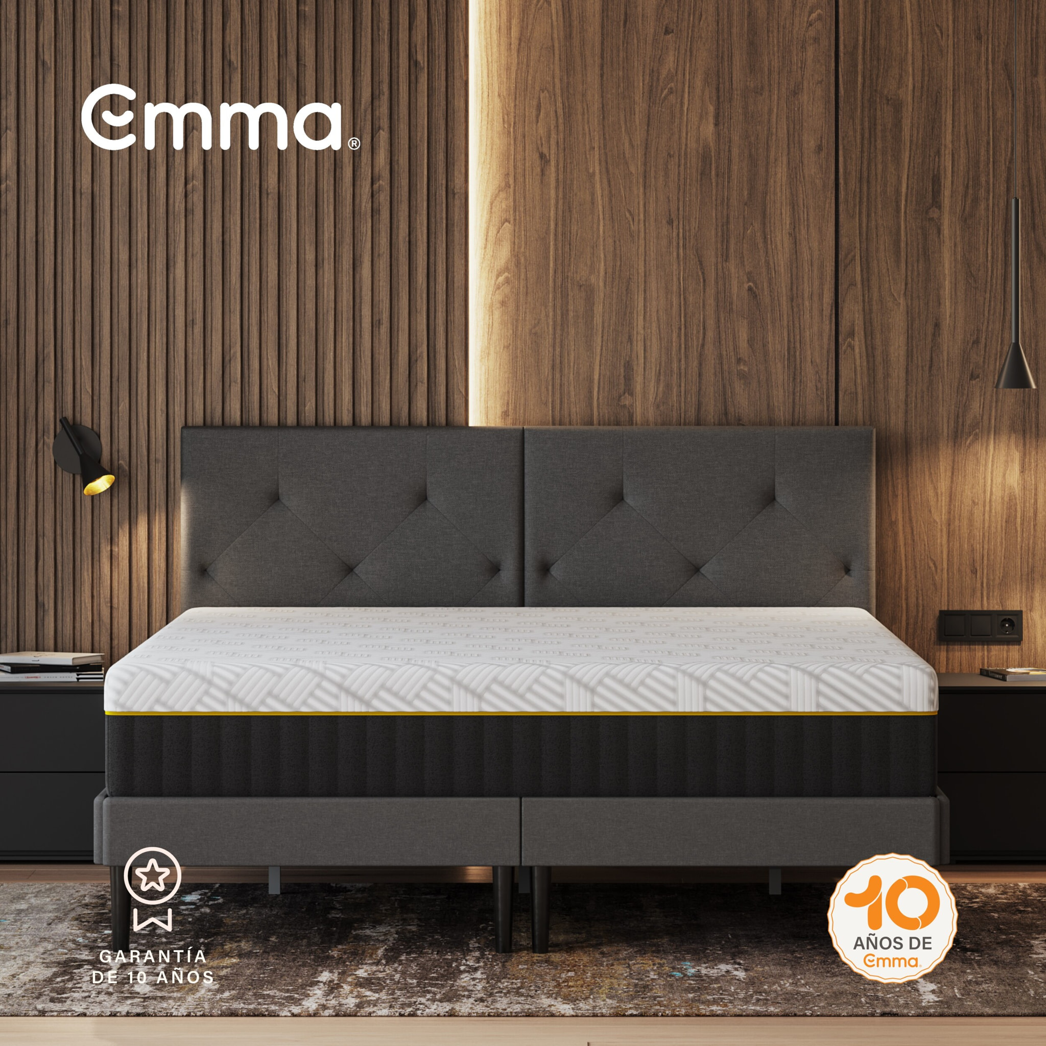 Colchón Original Elite | Muelles, espuma y tecnología de gel Emma AirGrid® | 27cm