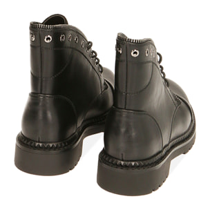 Anfibi con gambale sagomato neri