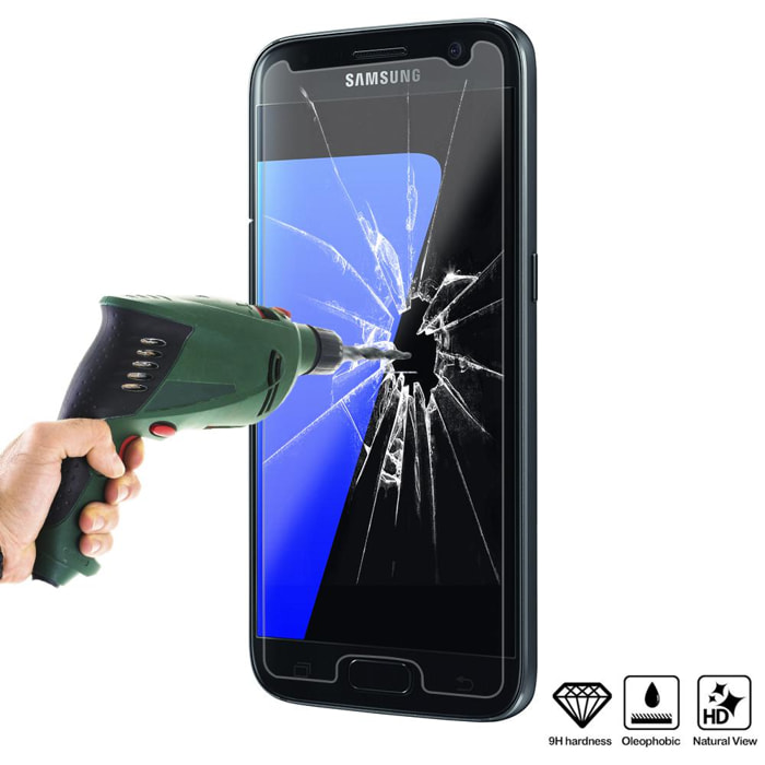 Protector de pantalla de cristal templado 2.5D para Samsung S7