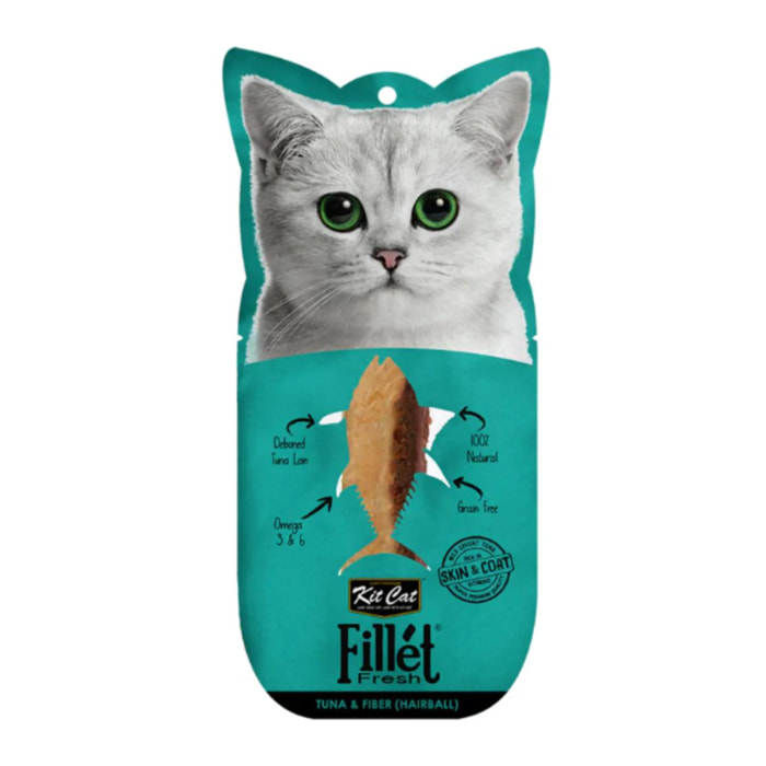 Kit Cat FilletFresh - Pack Degustación 18 ud Snack natural para gatos