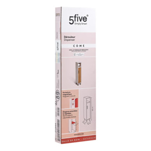 Dérouleur WC 1 porte Come bois et effet marbre