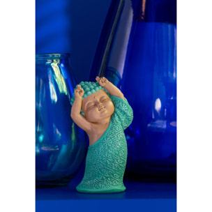 J-Line figurine Moine Rigolo - polyrésine - azur - 3 pièces