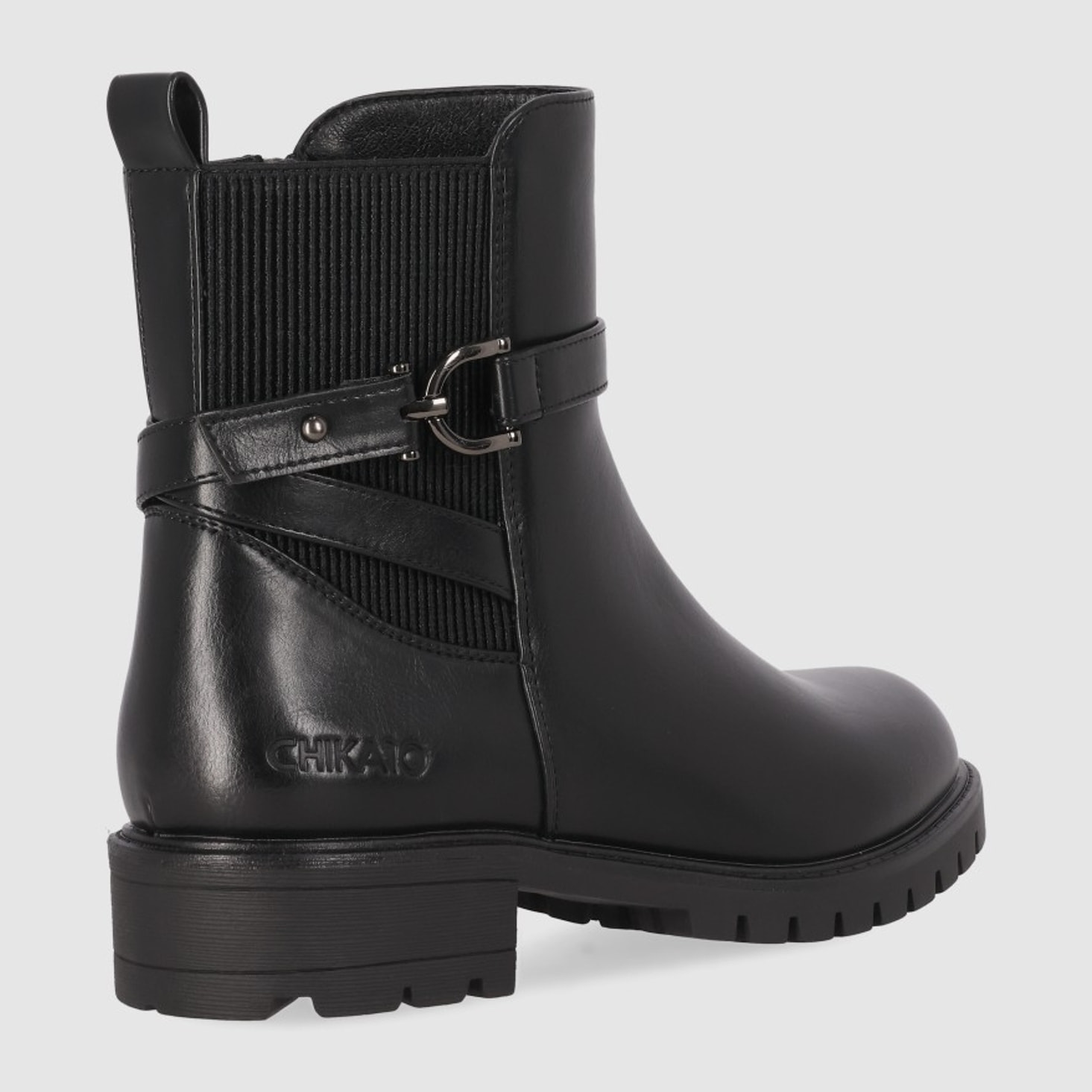 Botines - Negro - Tacón: Bajo