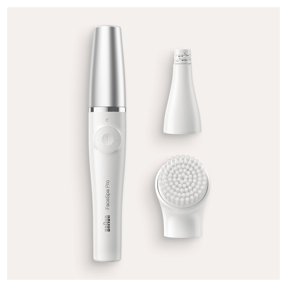 Braun Épilateur Visage Face 9 Pro - Avec Brosse Exfoliante - Blanc/Argent