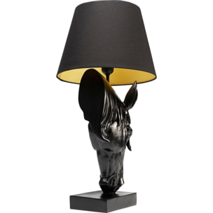 Lampe tête de cheval noire Kare Design