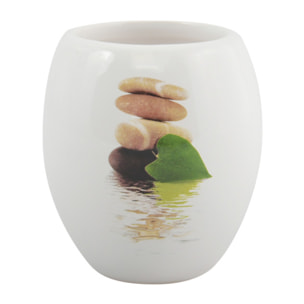 Ensemble 3 accessoires de salle de bain Céramique JAVA LINGGA Blanc MSV