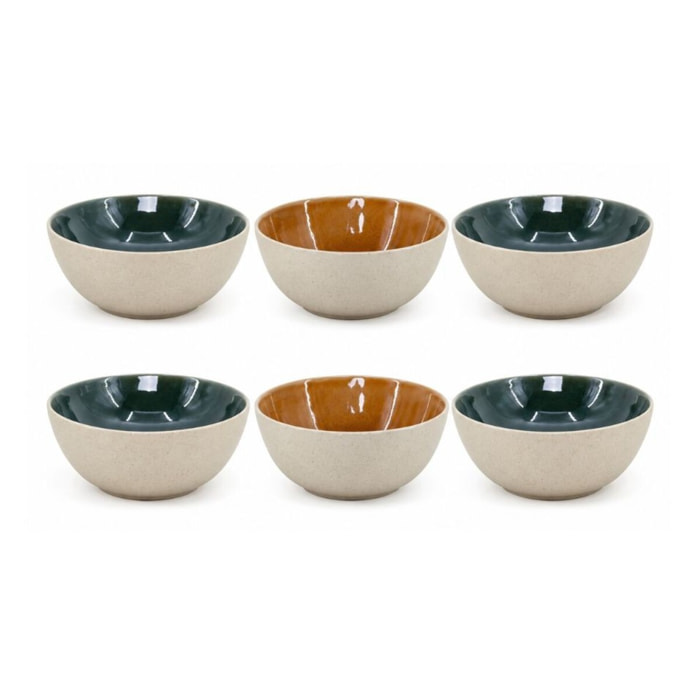 Lot de 6 bols médiums, CORALIA