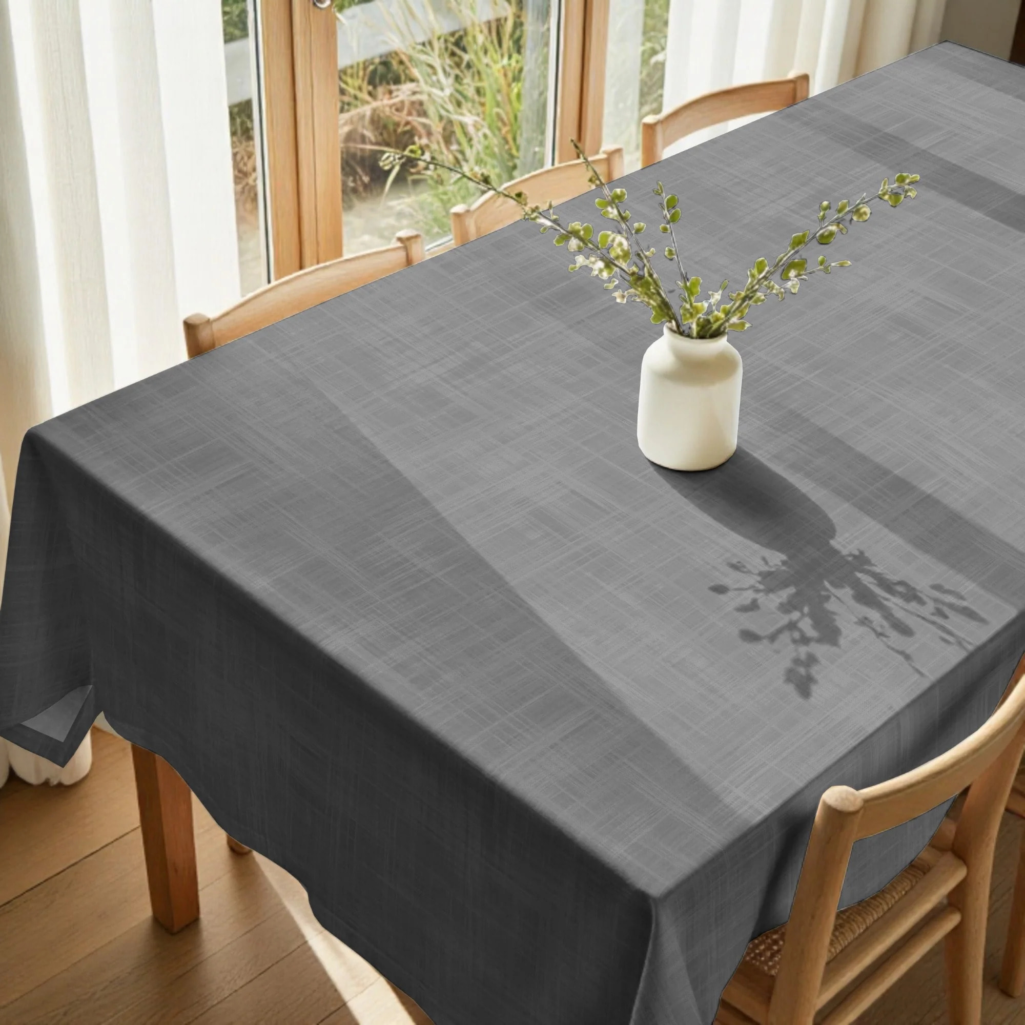 Nappe en résine anti-taches Gris Sombre
