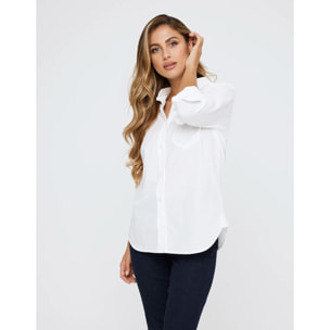 Camisa Manga Larga Blanco - Ambre
