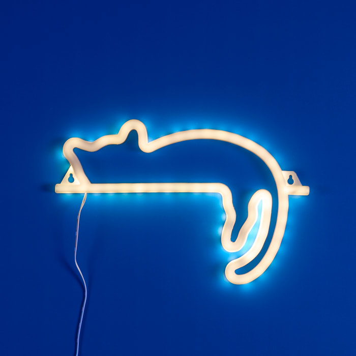 Lampe - HOME DECO FACTORY - LED - Effet Néon - Jaune