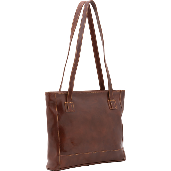 Borsa a spalla  da donna In Vera pelle Made in Italy 30x37x8 cm