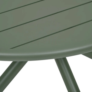 Table de jardin 4 places Nebullia D105cm vert laurier