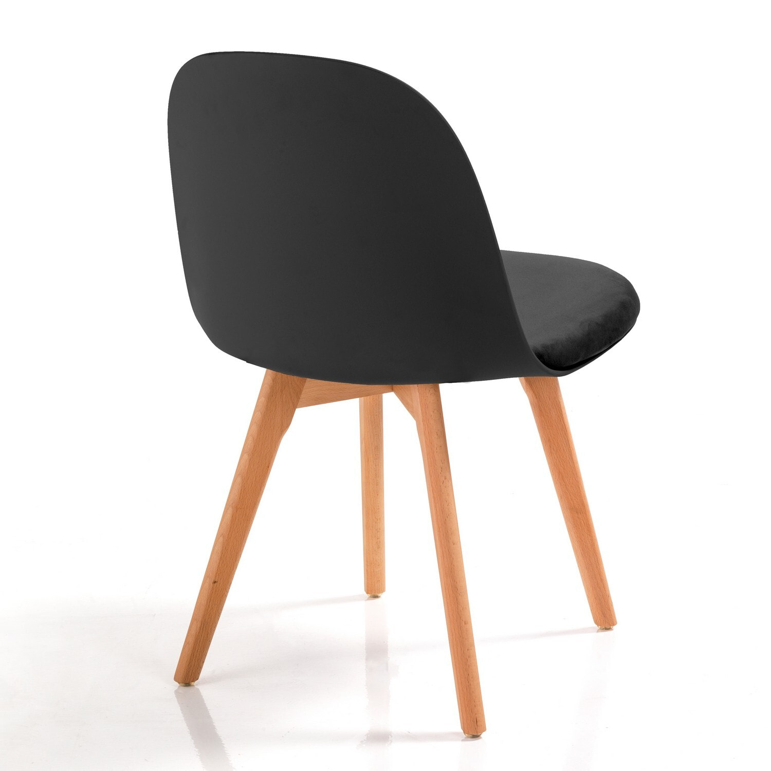 Oresteluchetta Set 4 Sedie TELLA WOOD BLACK