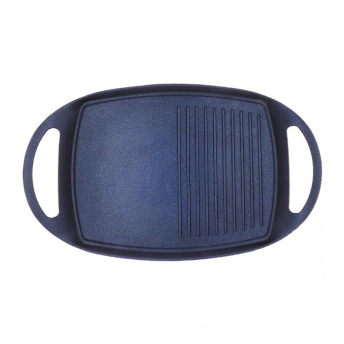 Plancha grill noir 47cm - "diamant bleu"