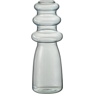 J-Line vase Luna - verre - bleu - large - 21 cm de hauteur