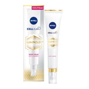 Pack de 2 - Soin Contour des Yeux NIVEA Anti-cernes et Anti-poches CELLULAR LUMINOUS630 15ml