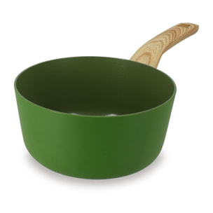 Casserole en revêtement céramique 18cm vert - tous feux COLORAMA