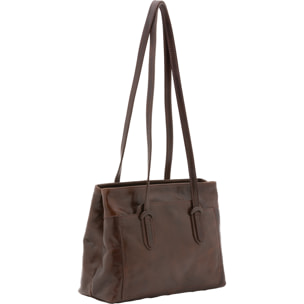 Borsa a spalla  da donna In Vera pelle Made in Italy 23x30x12 cm