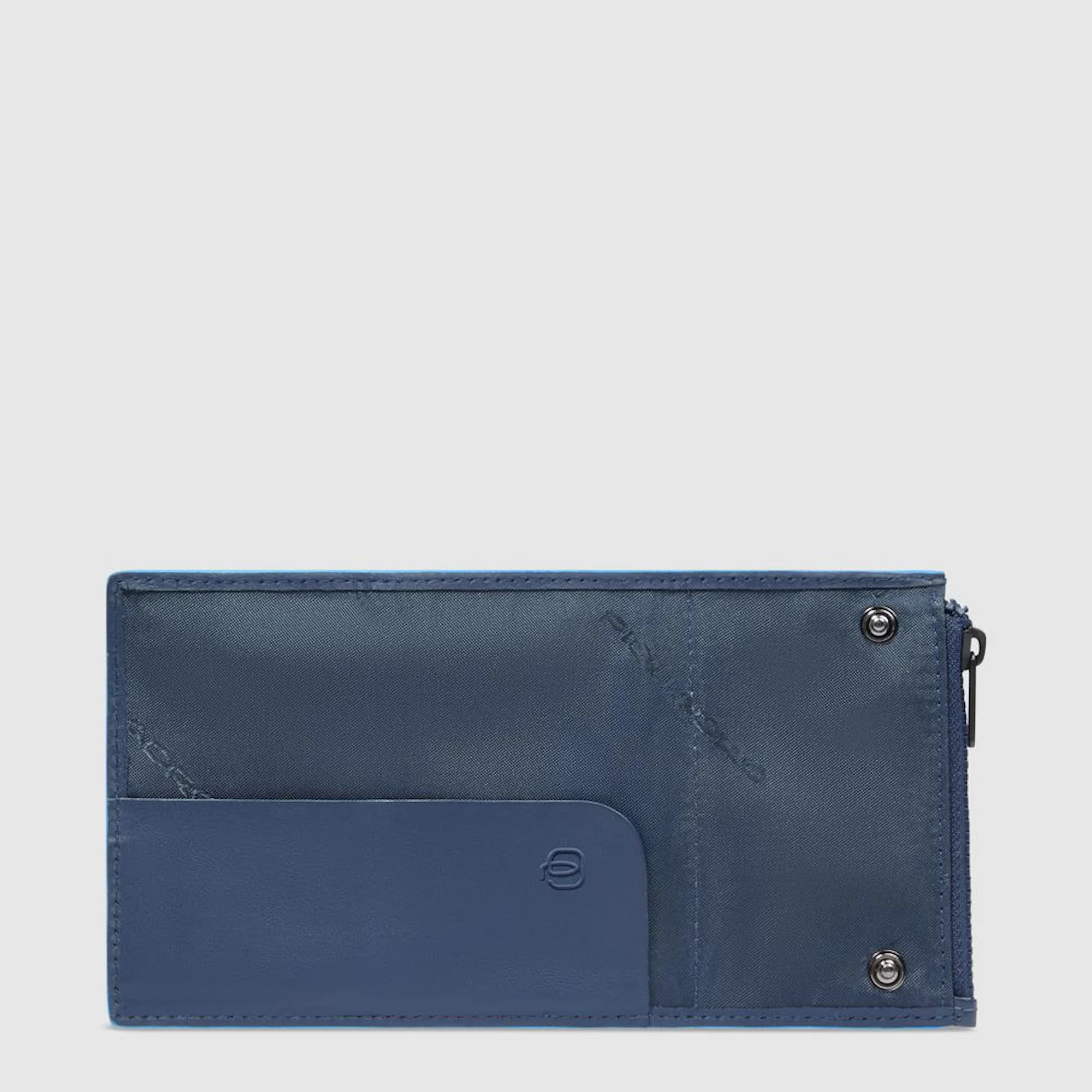 Piquadro Portafoglio compatto con portacarte automatico, porta monete e protezione RFID