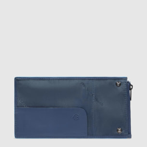 Piquadro Portafoglio compatto con portacarte automatico, porta monete e protezione RFID