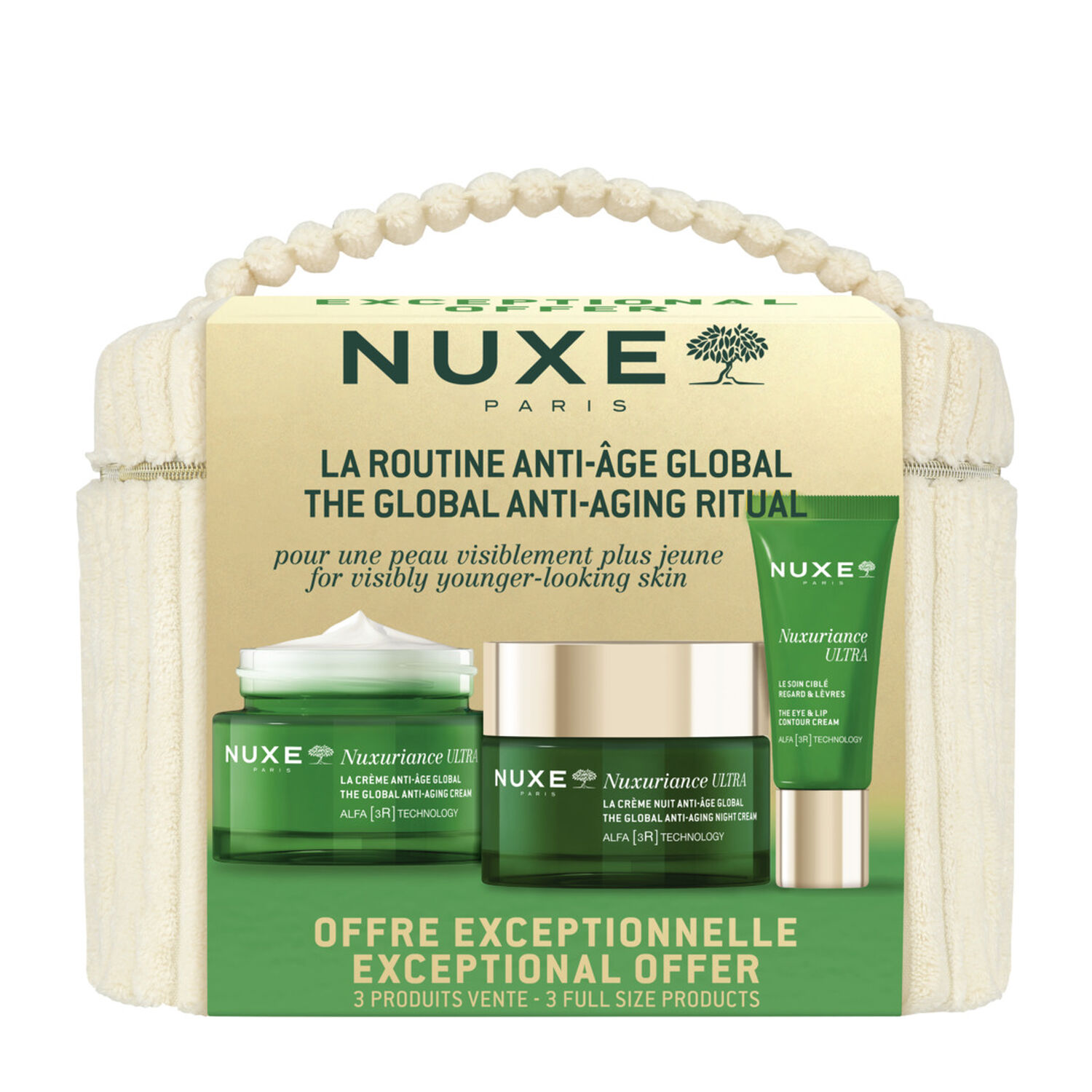 Nuxuriance Ultra - Vanity La Crème Anti-Âge Global 50 ml + 2 Produits