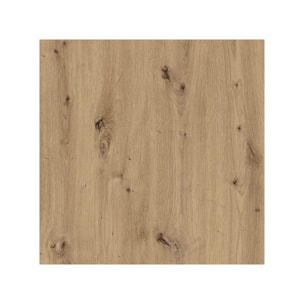 Bureau L. 108 cm décor chêne artisan avec piètement noir - MIA