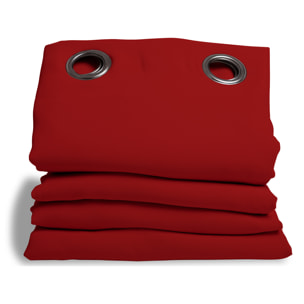 Rideau Phonique Occultant et Thermique 'MOONDREAM' - Rouge