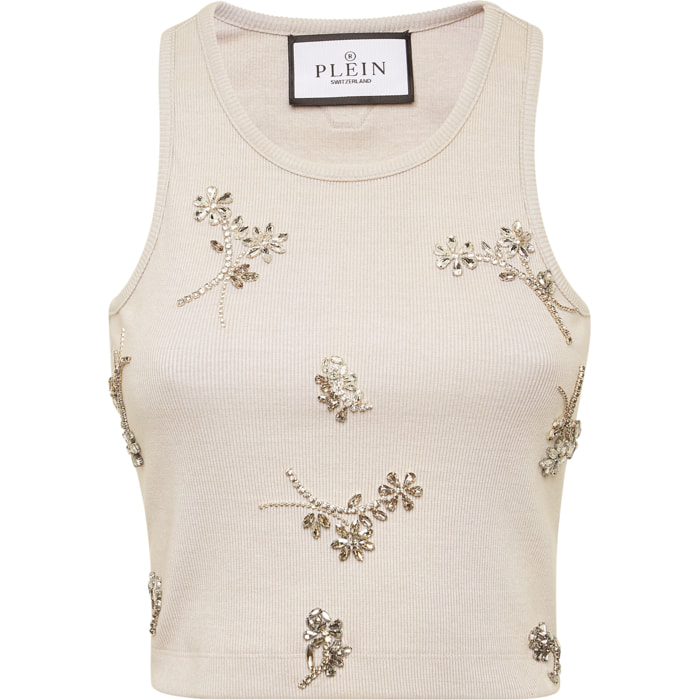 PHILIPP PLEIN Camiseta de tirantes FLOWERS