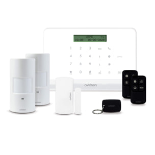Kit de protection alarme connectée sans fil détecteurs mouvement/ouverture HomeSecure - Avidsen - 127055