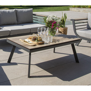 Salon de jardin en aluminium - 5 places - CARMEL