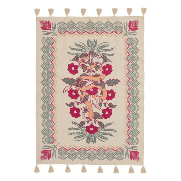 Tapis "Wild" coton tufté vert céladon 120x170cm