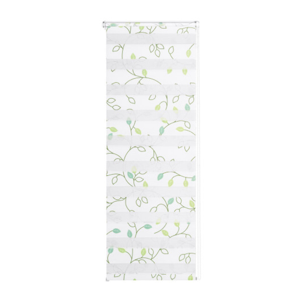 Store enrouleur Zebra 50x150cm fleurs vertes