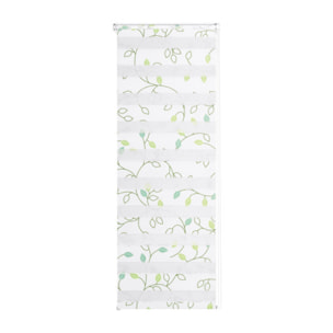 Store enrouleur Zebra 50x150cm fleurs vertes