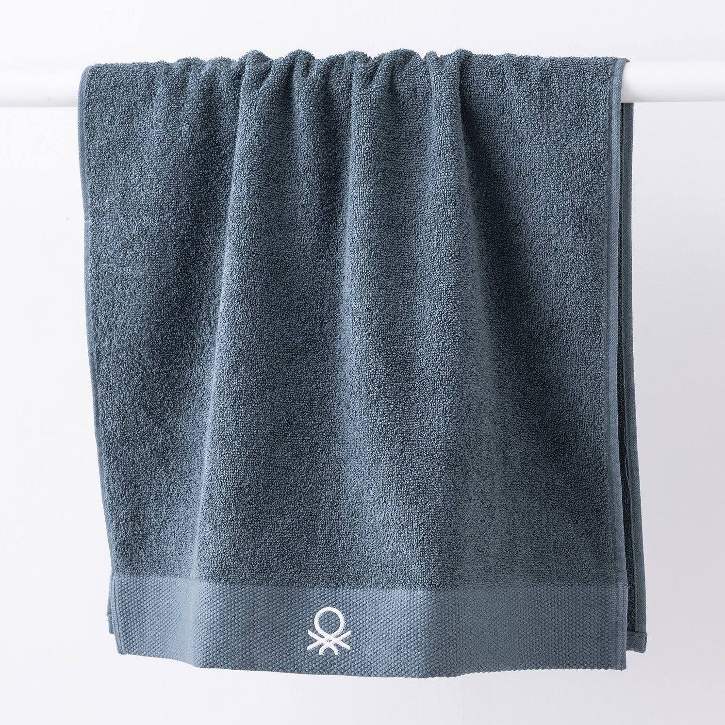 Toalla de baño 50x90cm 100% algodón 450gsm en gris oscuro - suave, absorbente y secado rápido