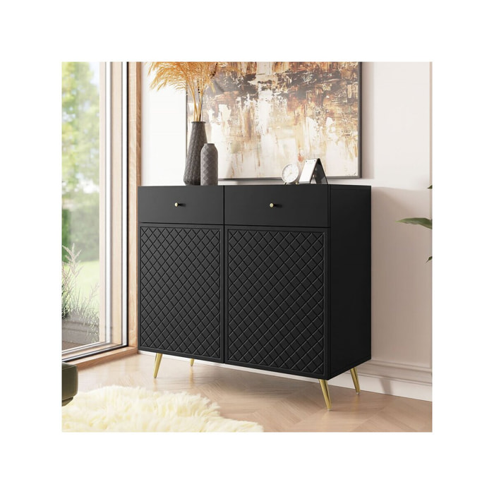 Buffet - "Temerra " - 100 x 42 x 92 cm - Noir