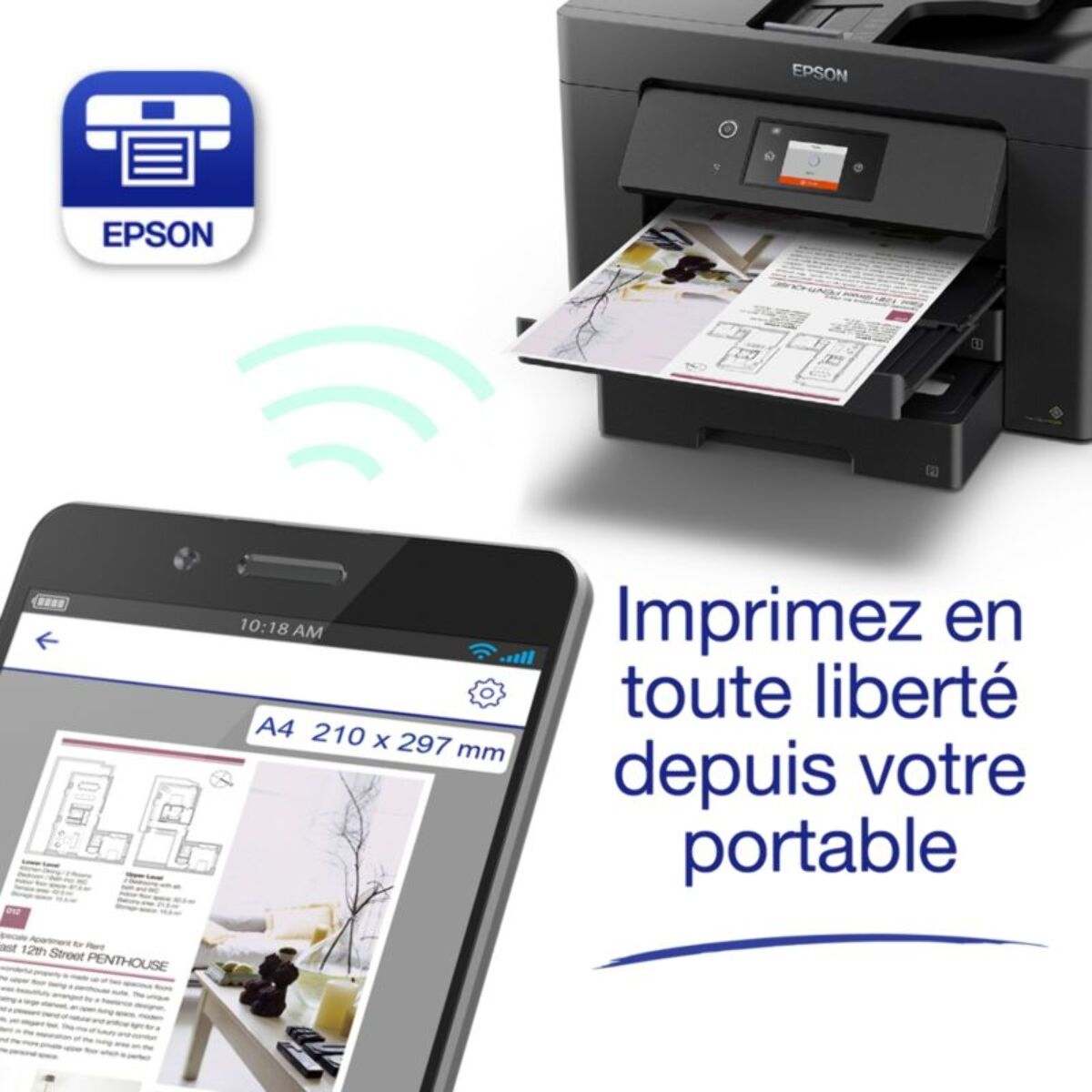 Imprimante jet d'encre EPSON WorkForce WF-7835DTWF