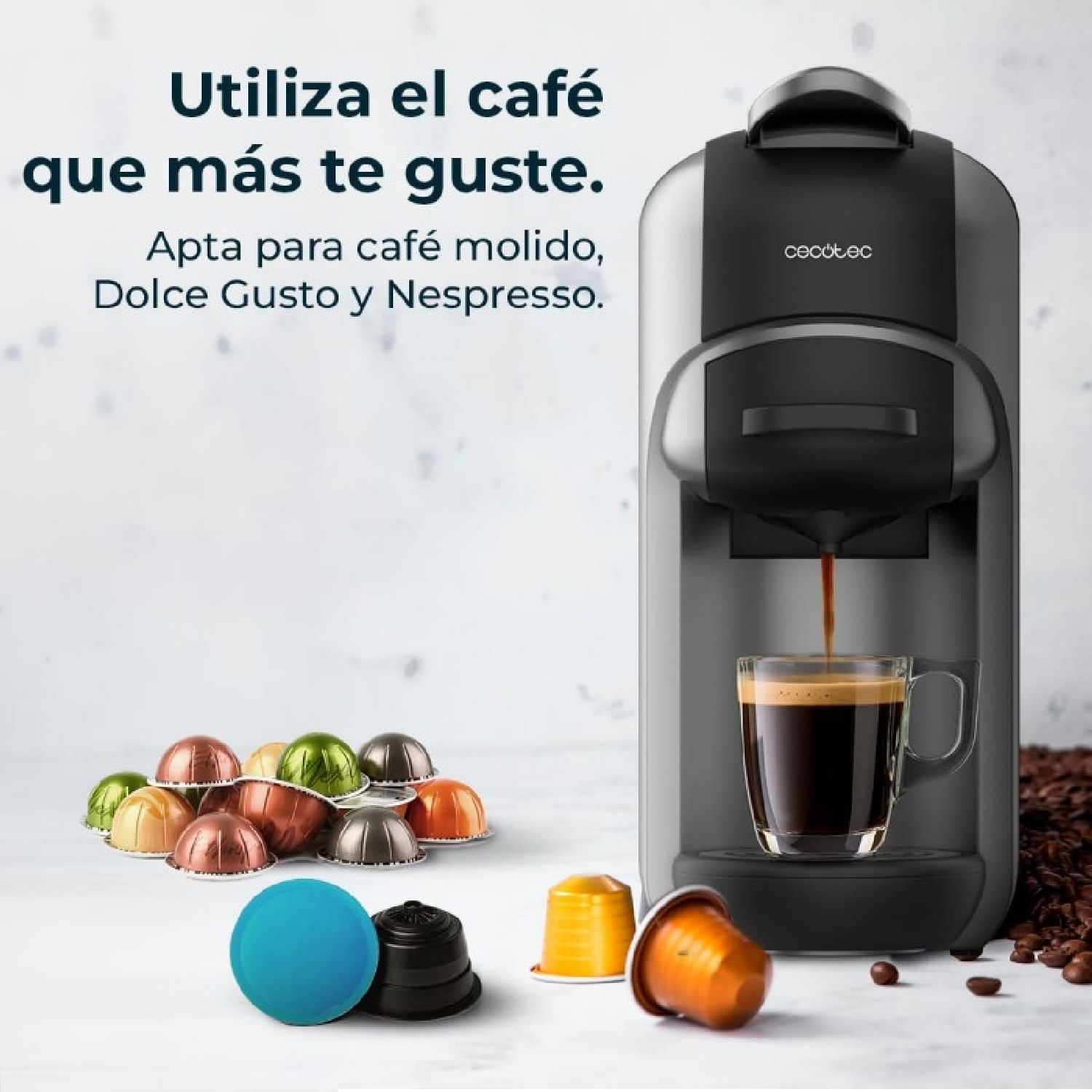 Cecotec Cafetera de cápsulas FreeStyle Compact